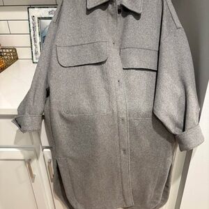 Zara Gray Oversized Jacket